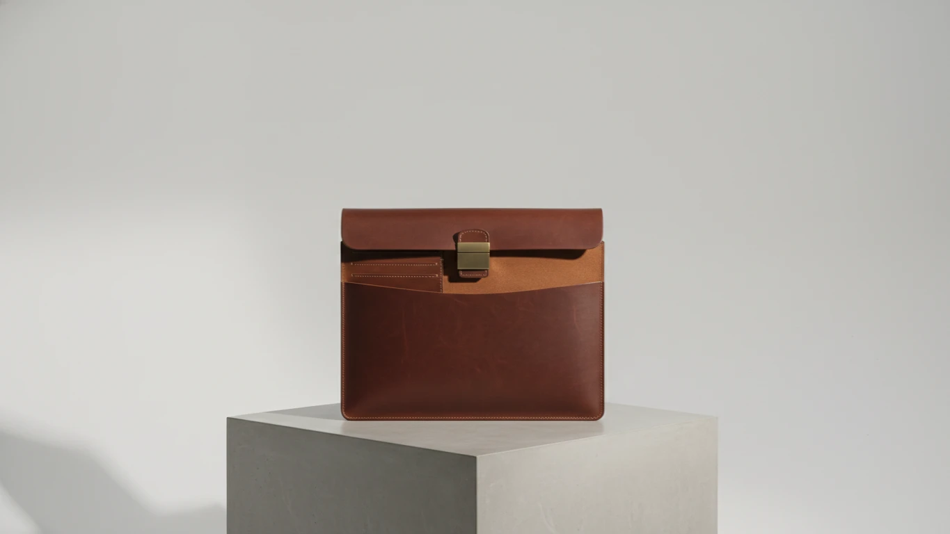 Pasta Portfólio de Luxo em Couro
