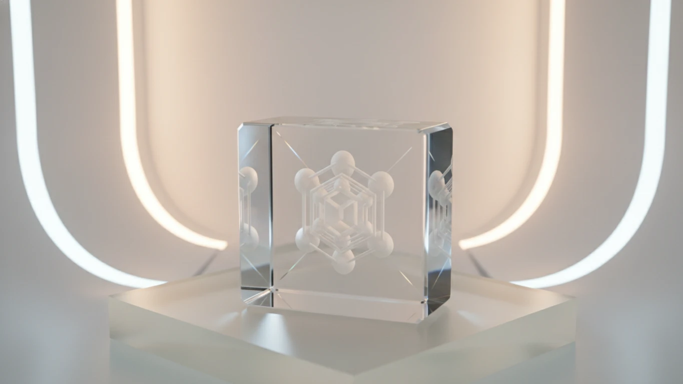Peso de Papel de Cristal com Gravura a Laser