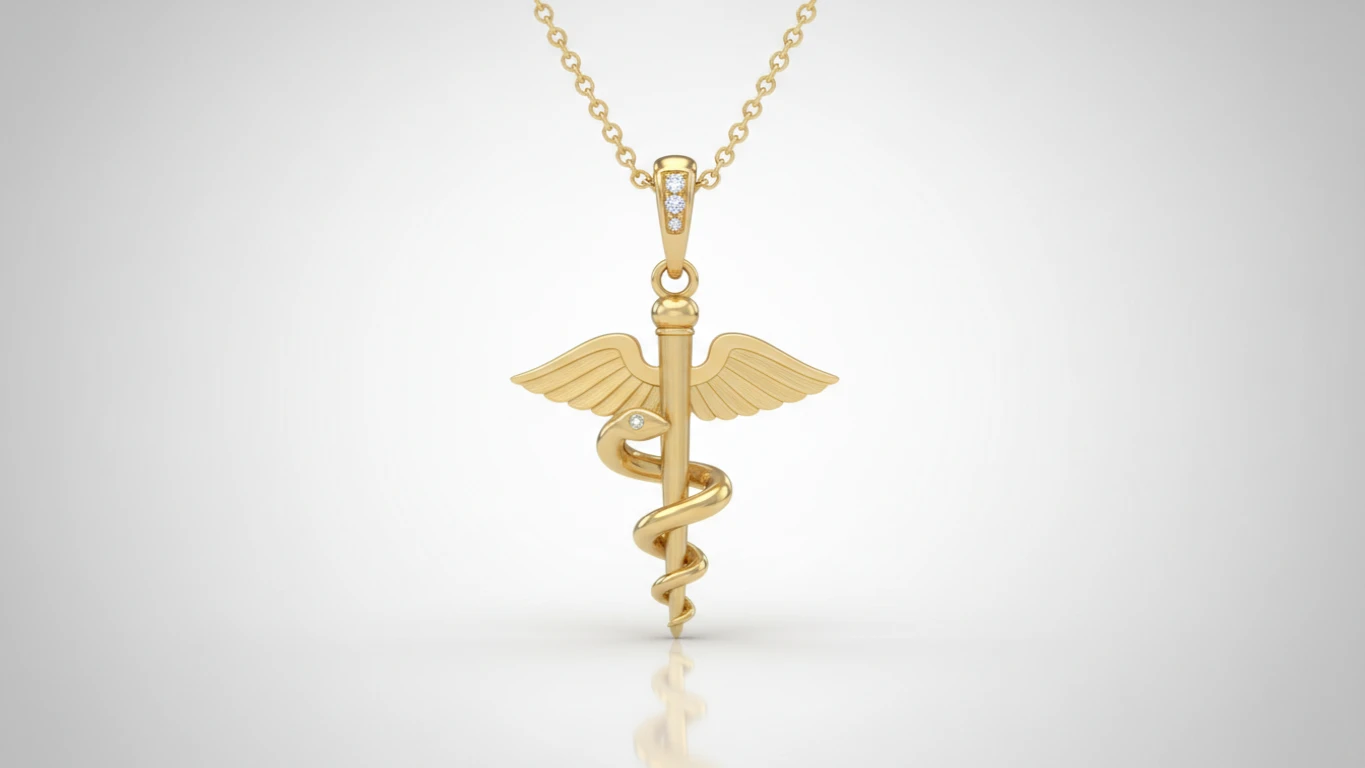 Pingente de Medicina em Ouro 18k