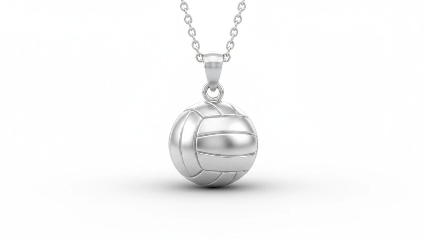 Pingente de Prata Bola de Vôlei
