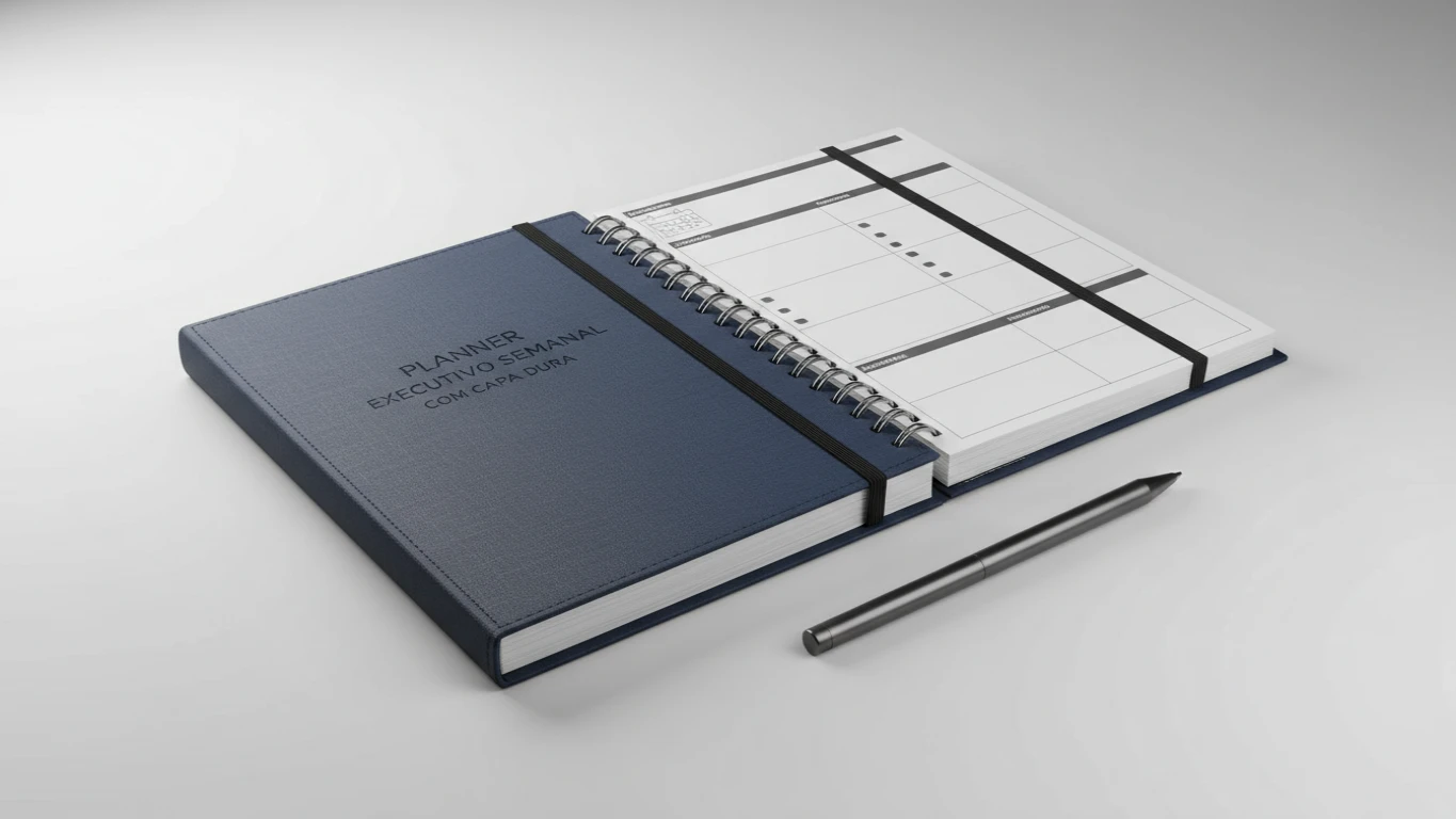 Planner Executivo Semanal com Capa Dura