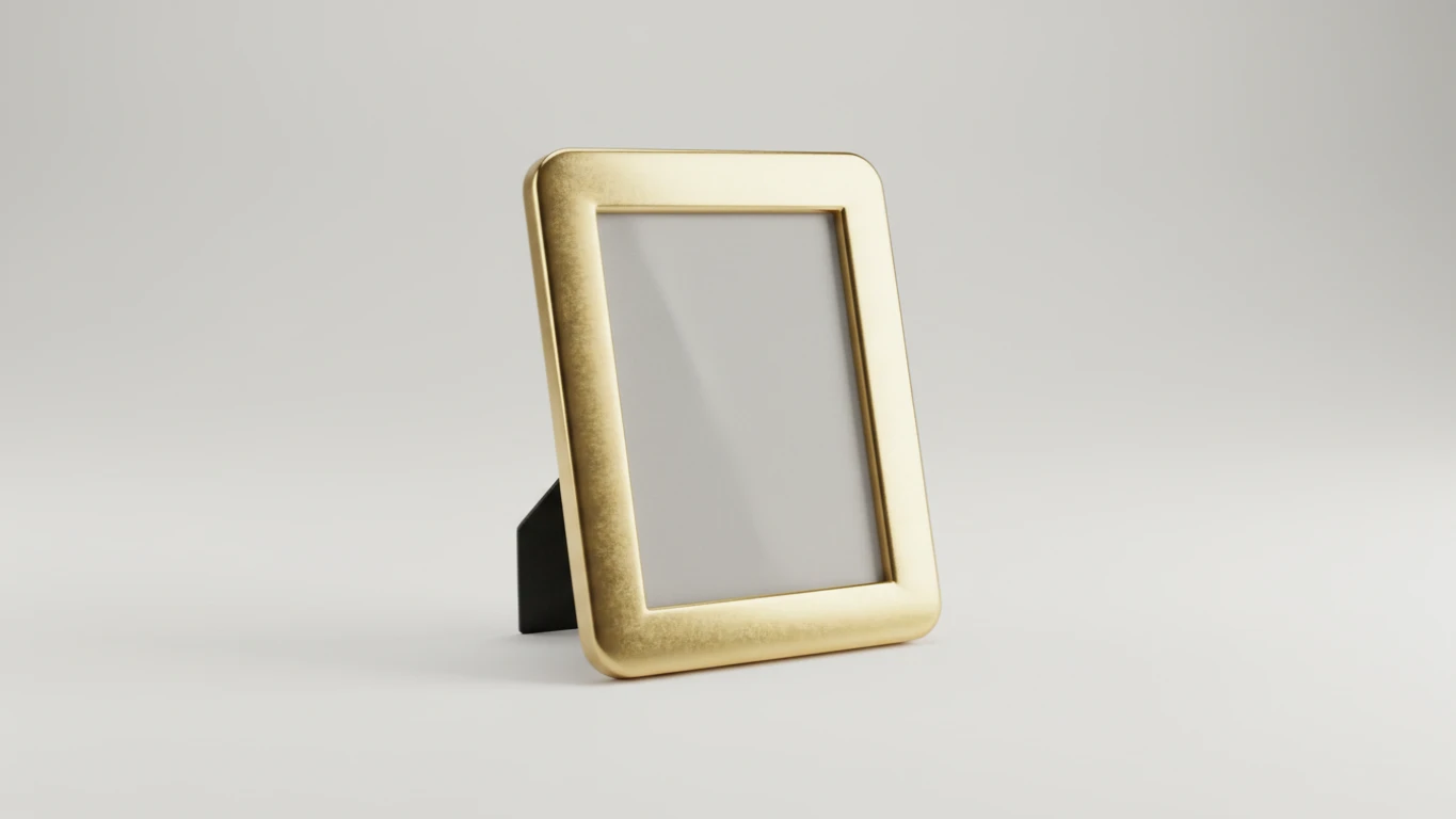 Porta-Retrato de Latão Polido