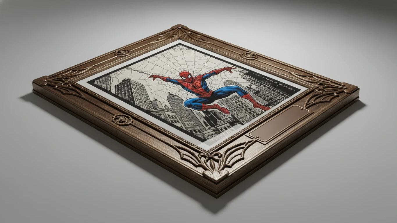 Pôster com Moldura (Nona Arte) do Homem-Aranha