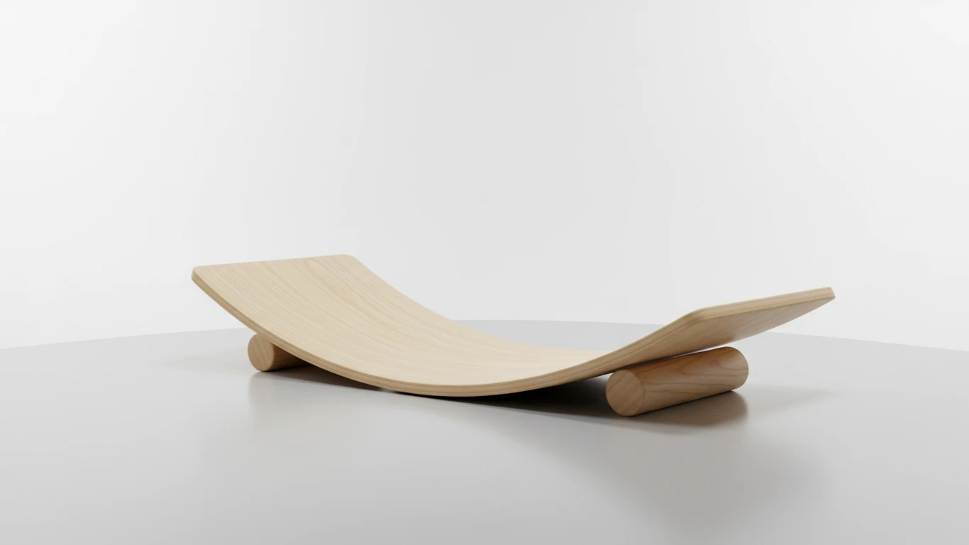 Prancha de Equilíbrio em Madeira Marfim