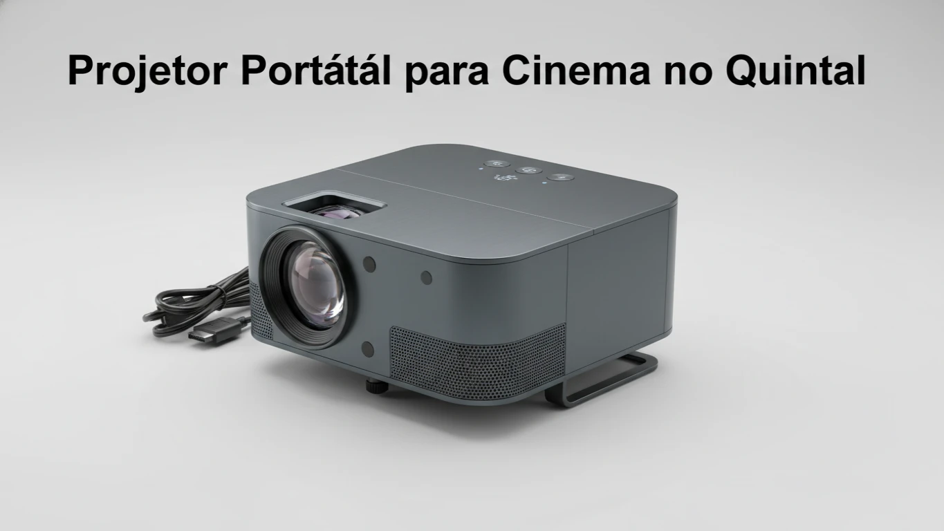 Projetor Portátil para Cinema no Quintal