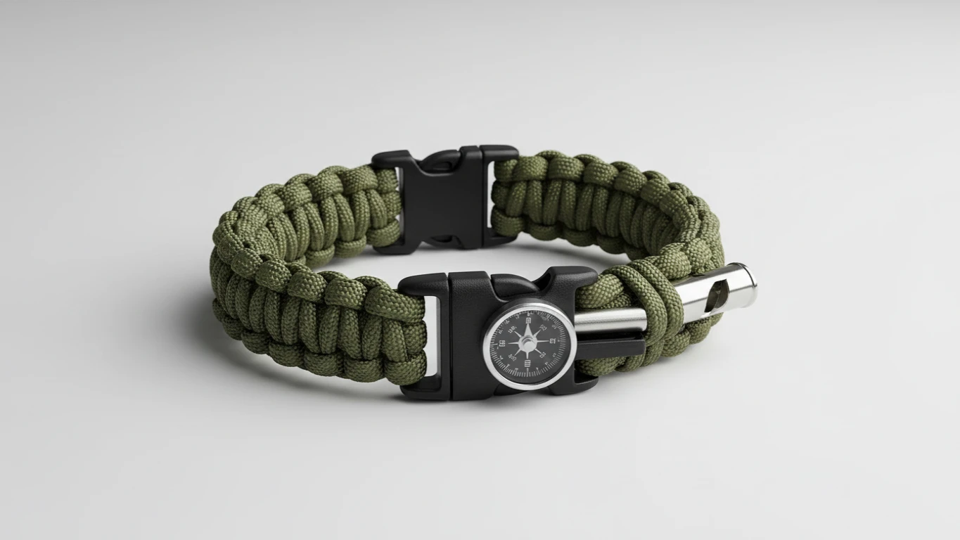 Pulseira de Sobrevivência em Paracord