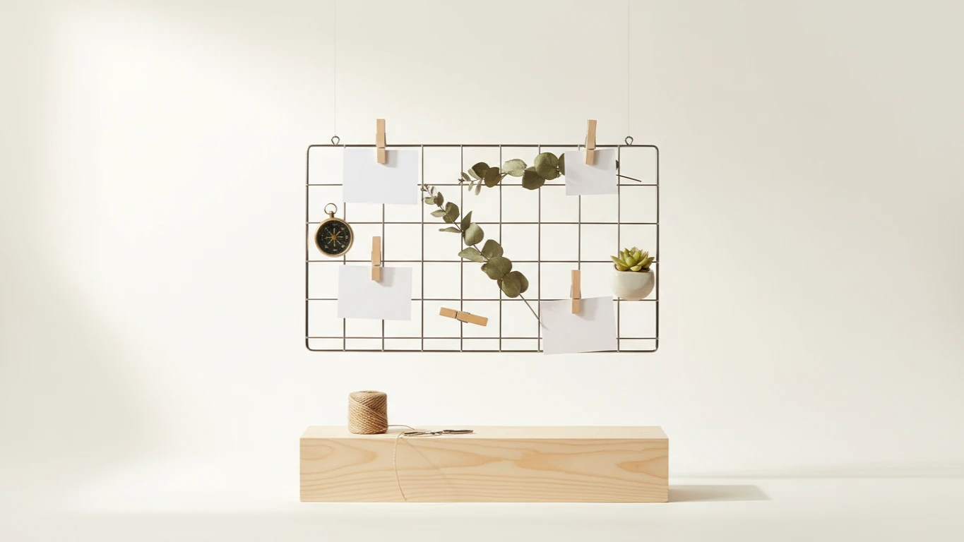 Quadro Aramado de Inspiração e Metas