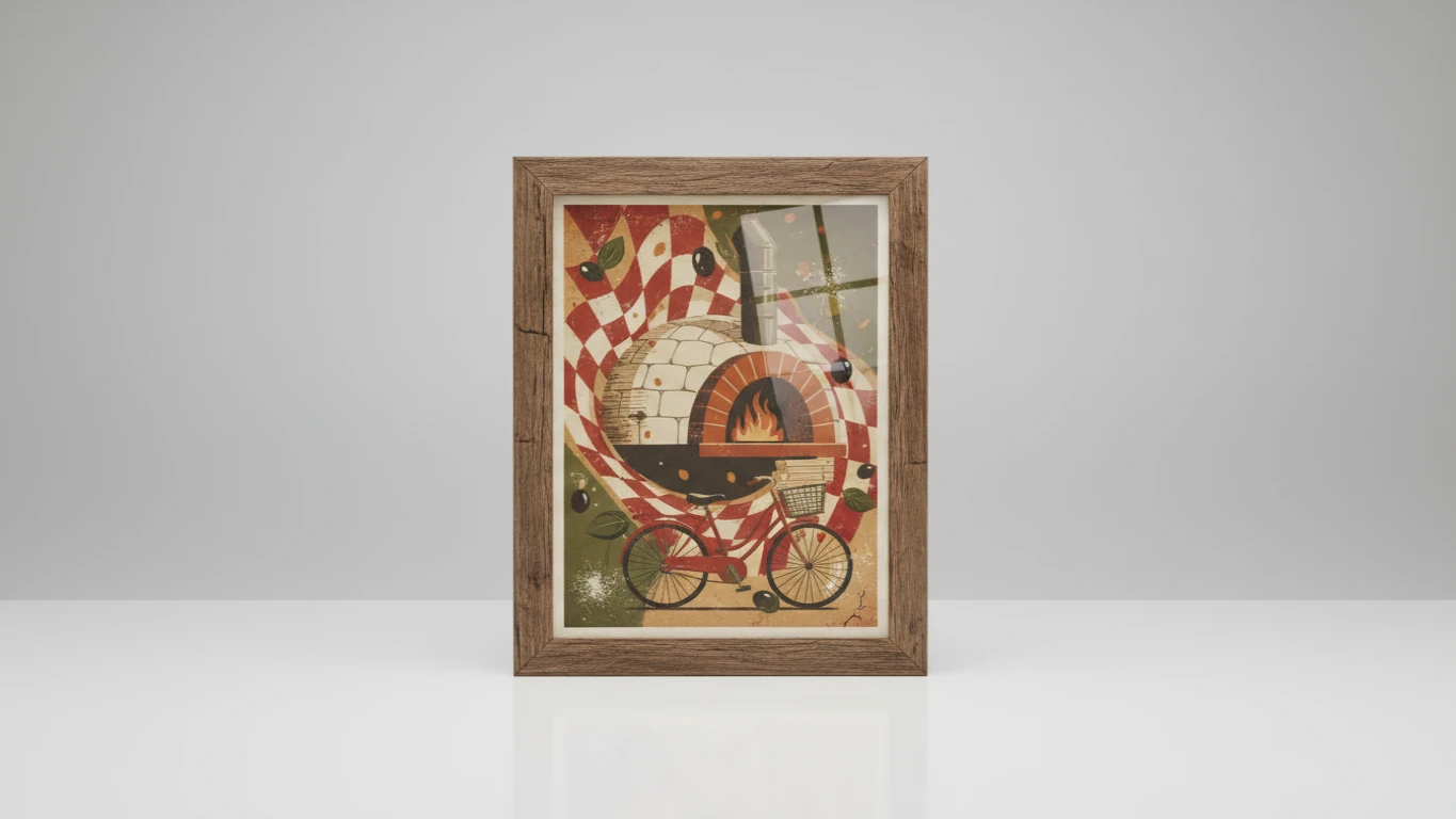 Quadro Decorativo Vintage de Pizzaria
