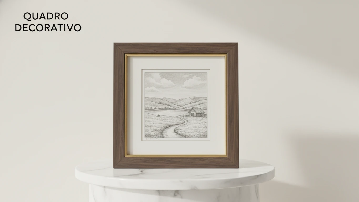 Quadro Decorativo com Ilustração Personalizada