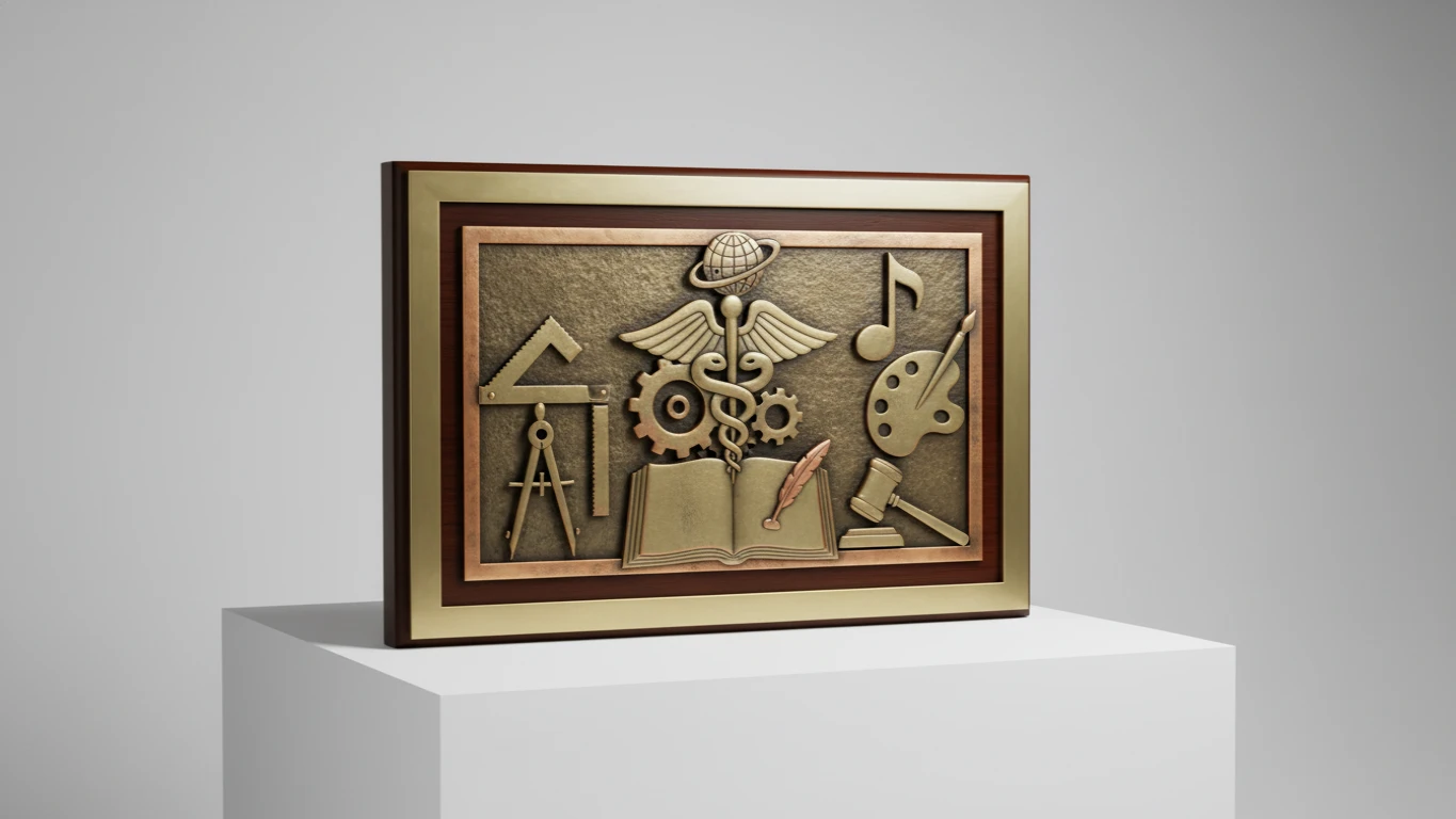 Quadro Decorativo com Símbolos da Profissão
