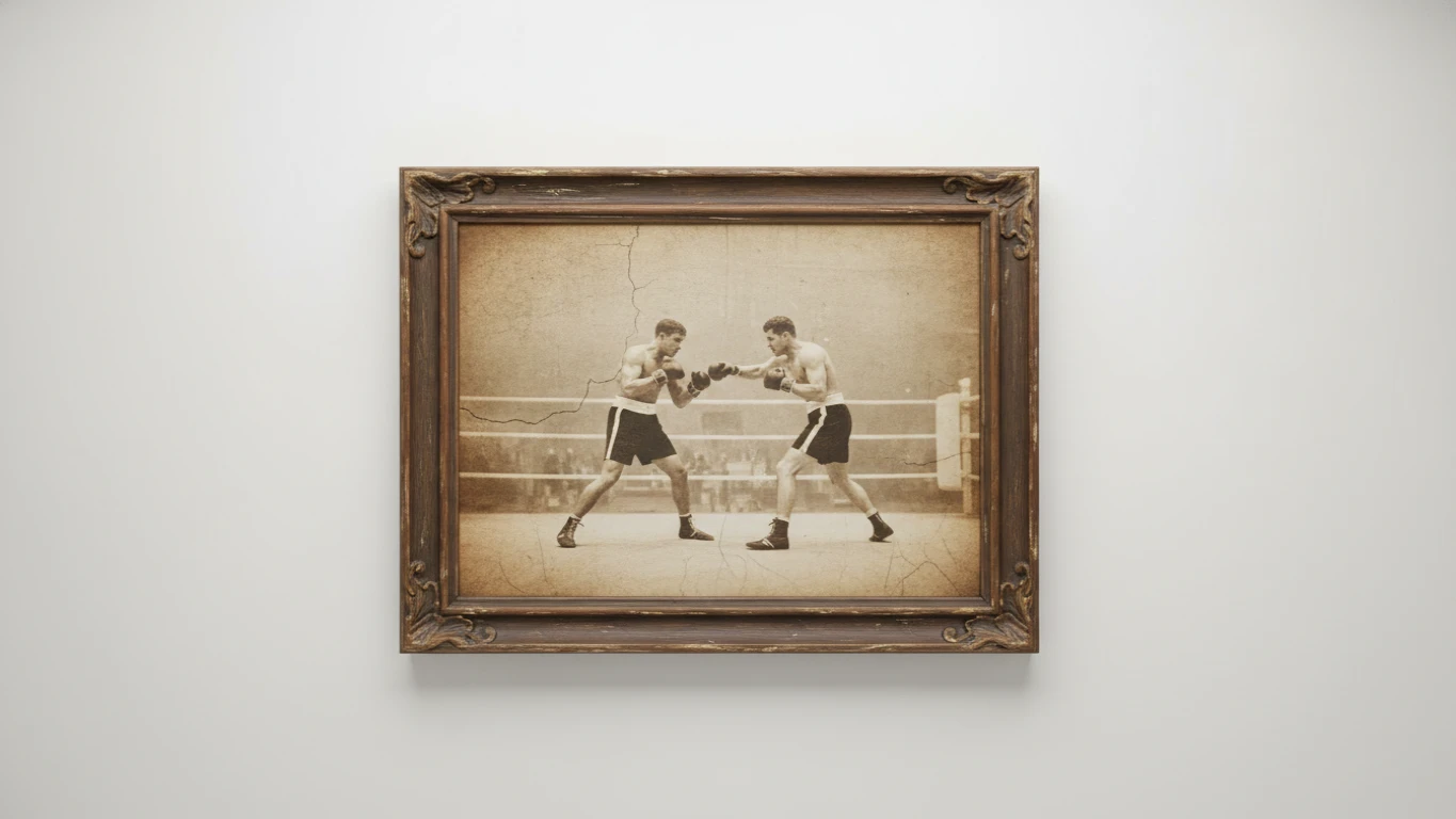 Quadro Decorativo de Boxe Vintage