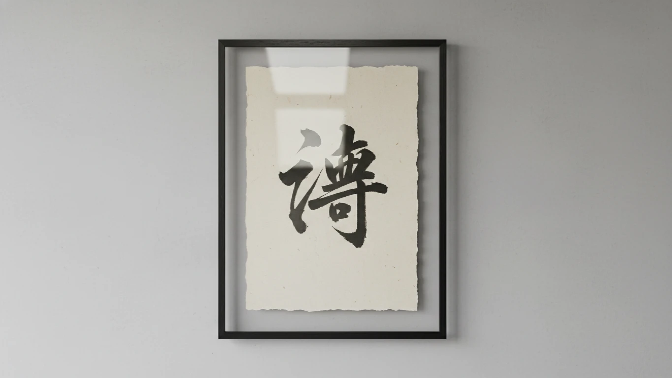 Quadro Decorativo de Caligrafia Kanji