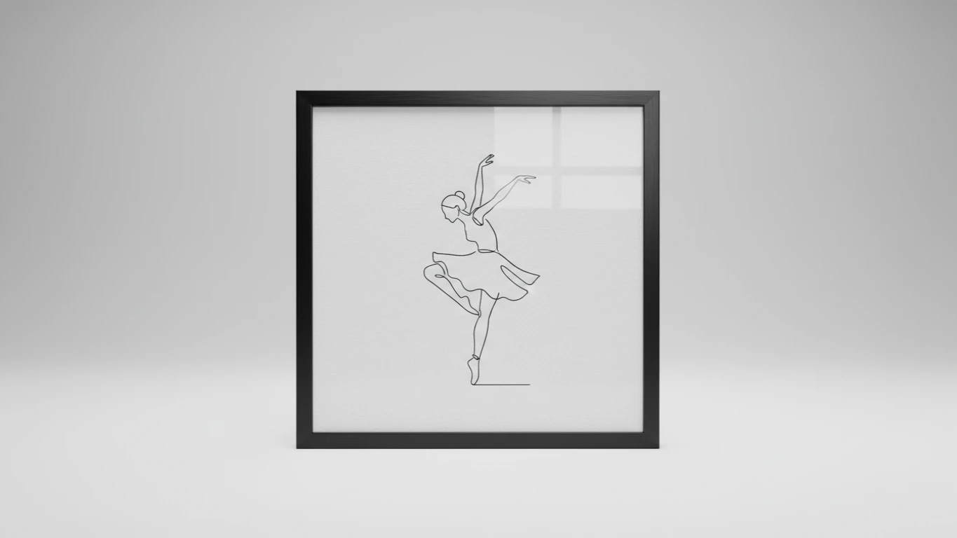 Quadro Decorativo de Dança Minimalista