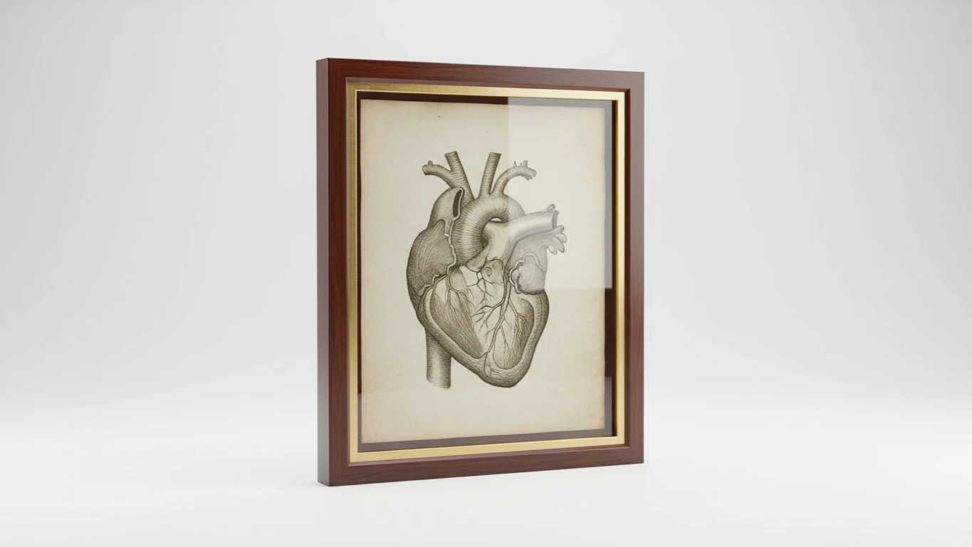 Quadro Decorativo de Gravura Anatômica