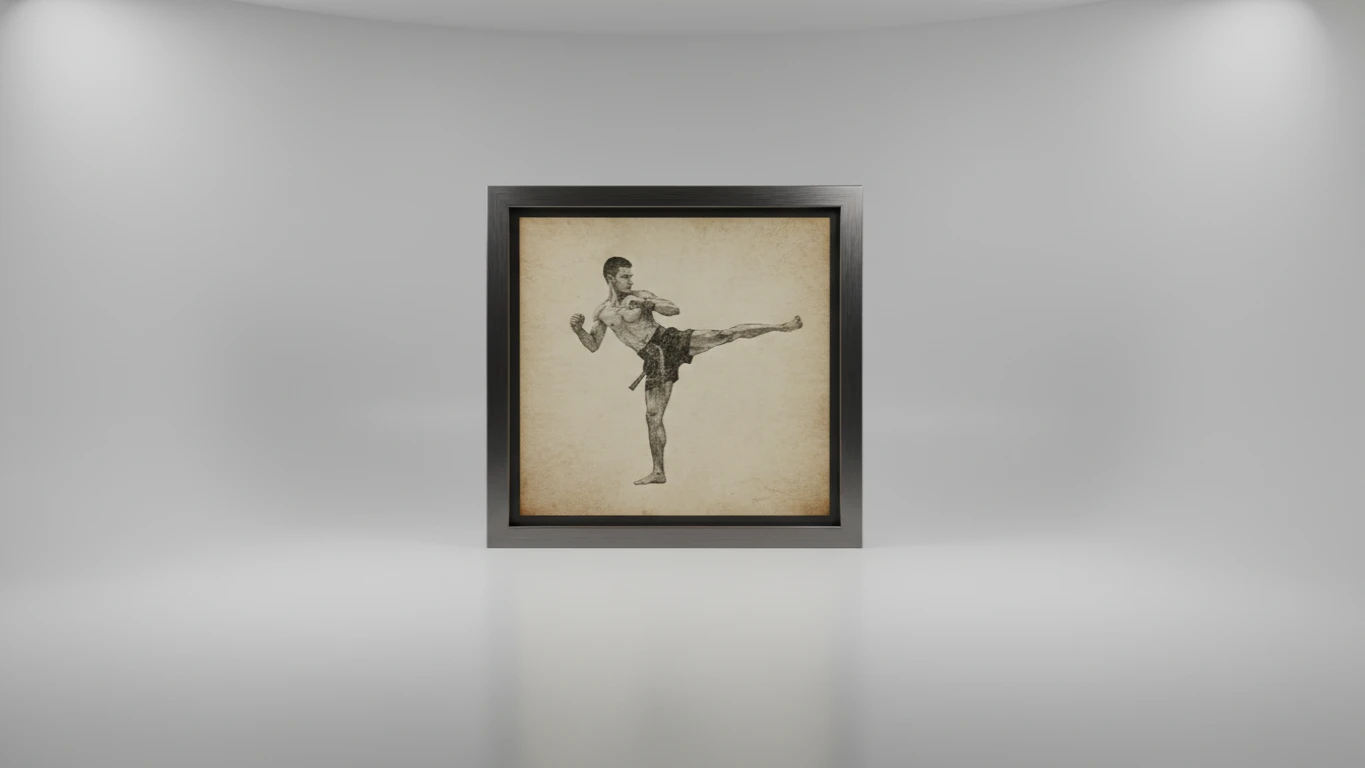 Quadro Decorativo de Muay Thai