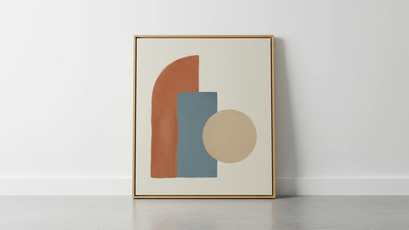 Quadro de Canvas com Arte Minimalista
