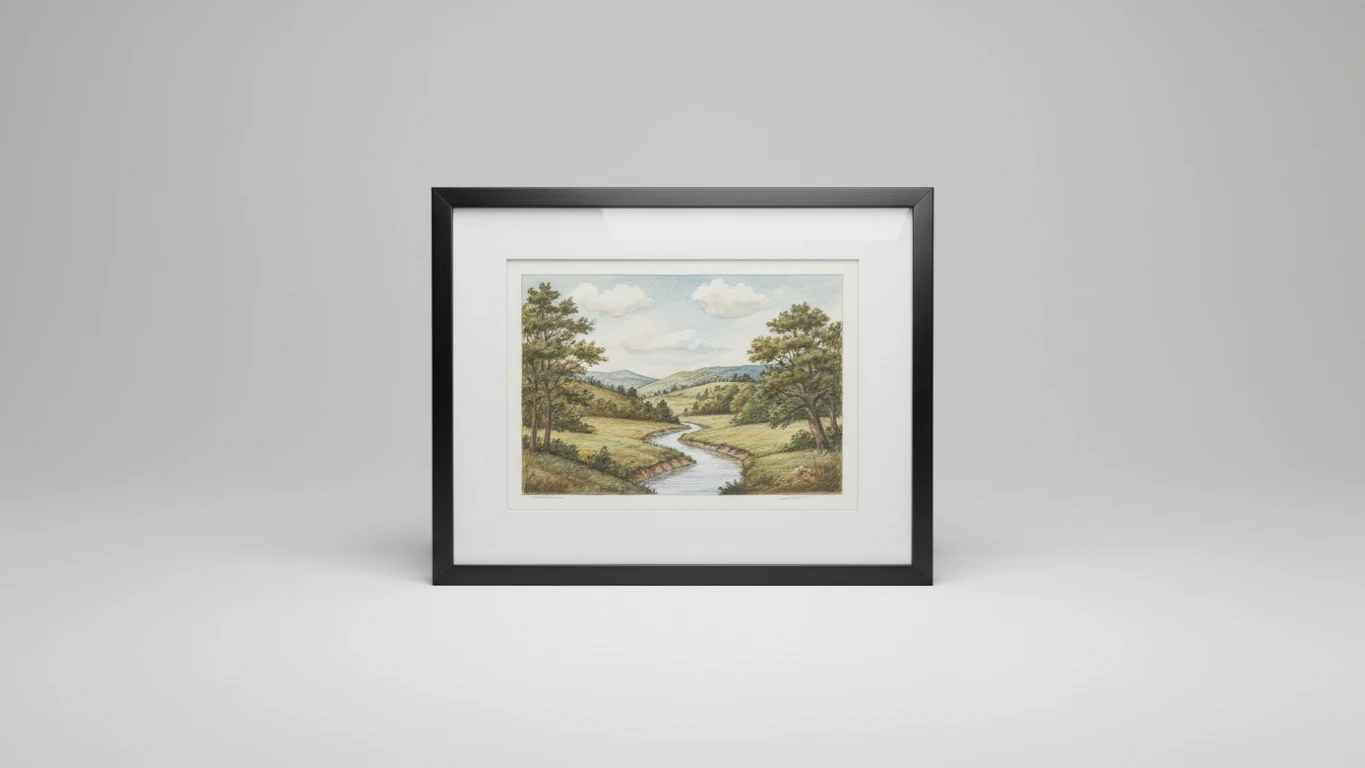 Quadro de Ilustração Artística Customizada