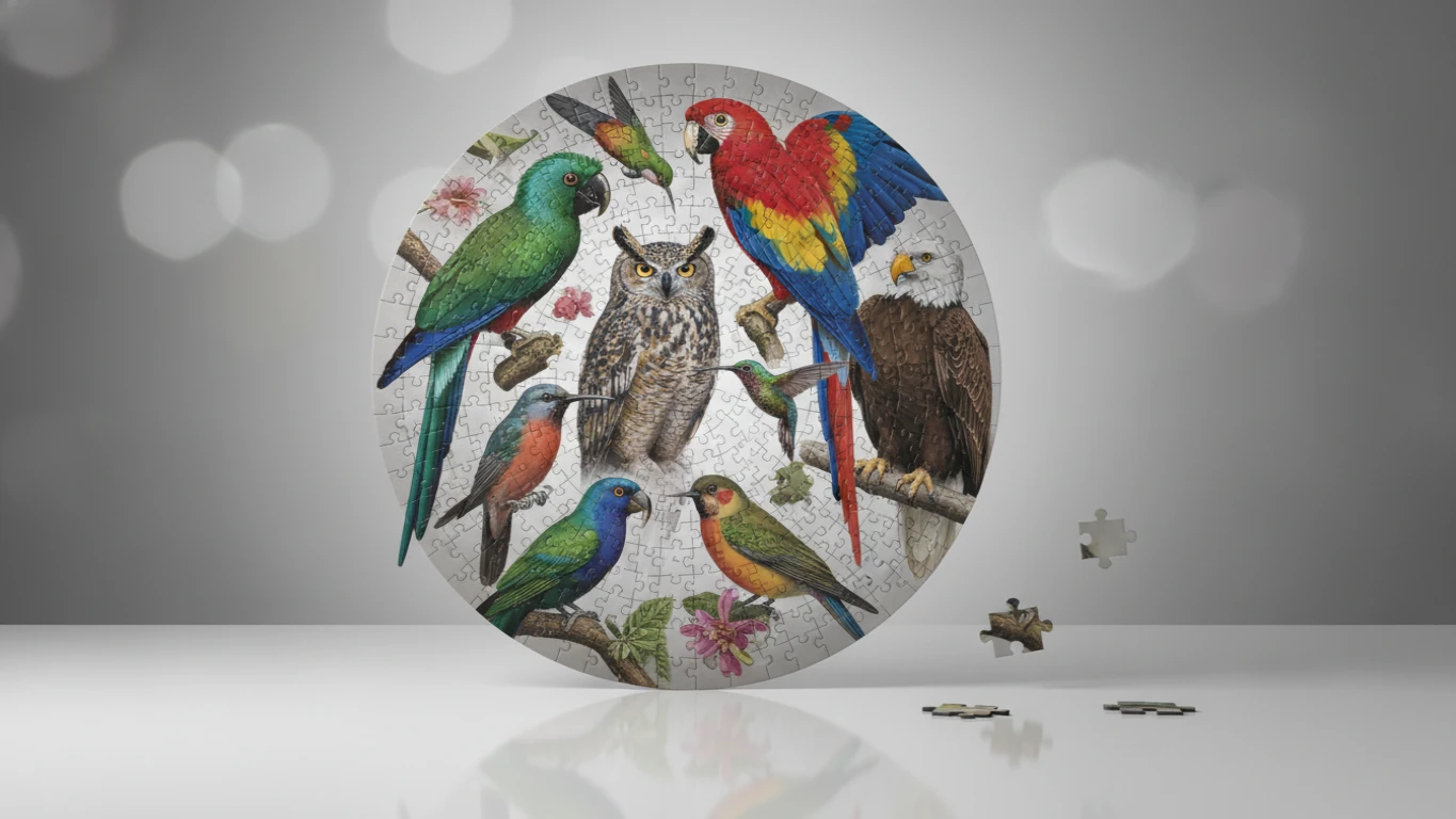 Quebra-cabeça Temático de Ornitologia