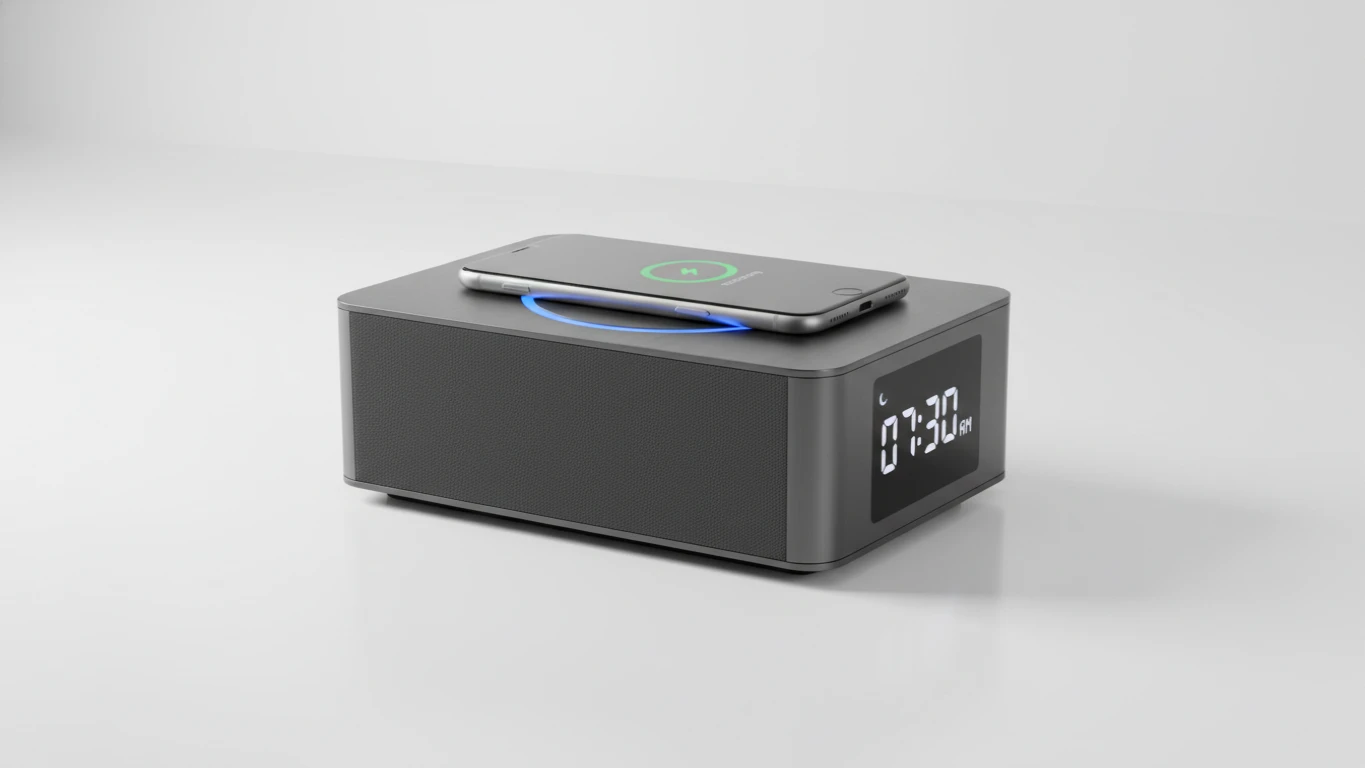 Relógio Despertador Digital com Indução