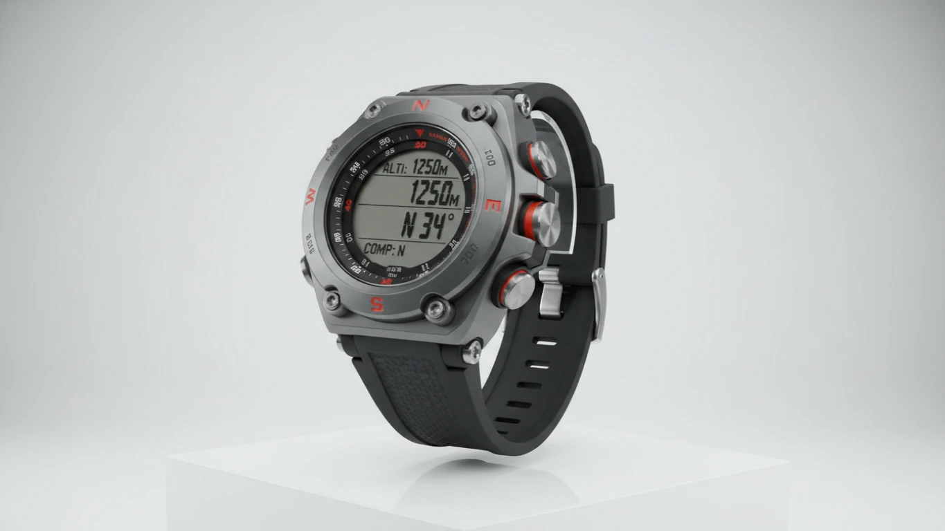 Relógio Esportivo com Altímetro e Bússola