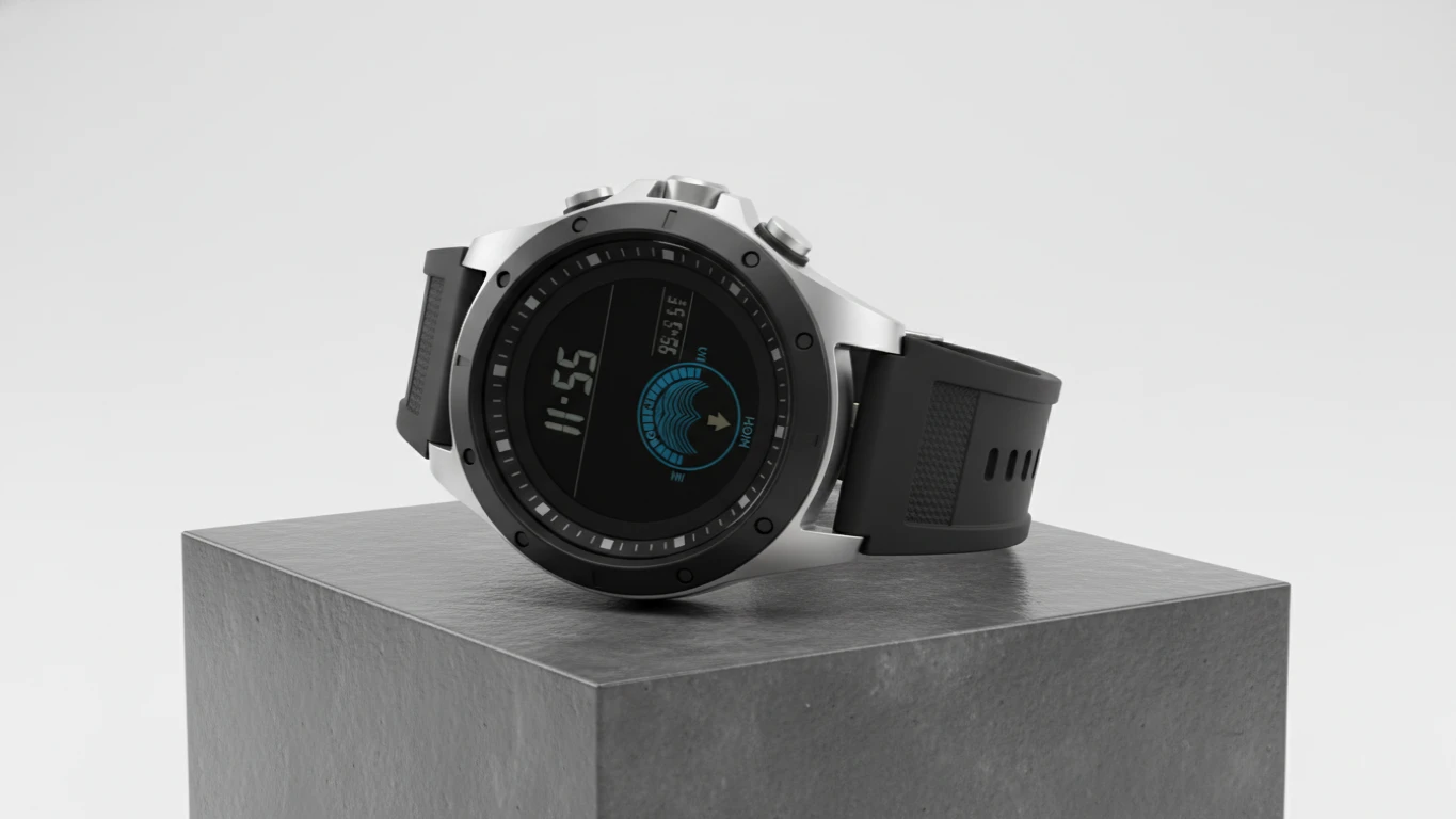 Relógio Esportivo com Indicador de Marés