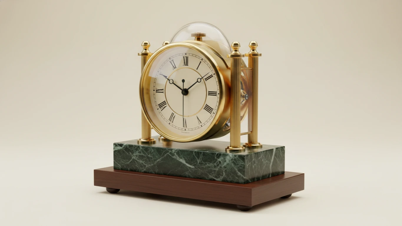 Relógio de Mesa Analógico de Luxo