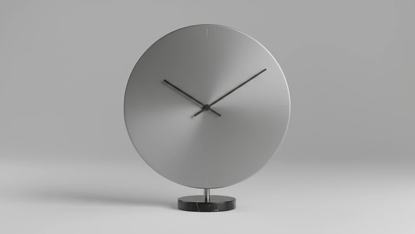 Relógio de Mesa Minimalista sem Números