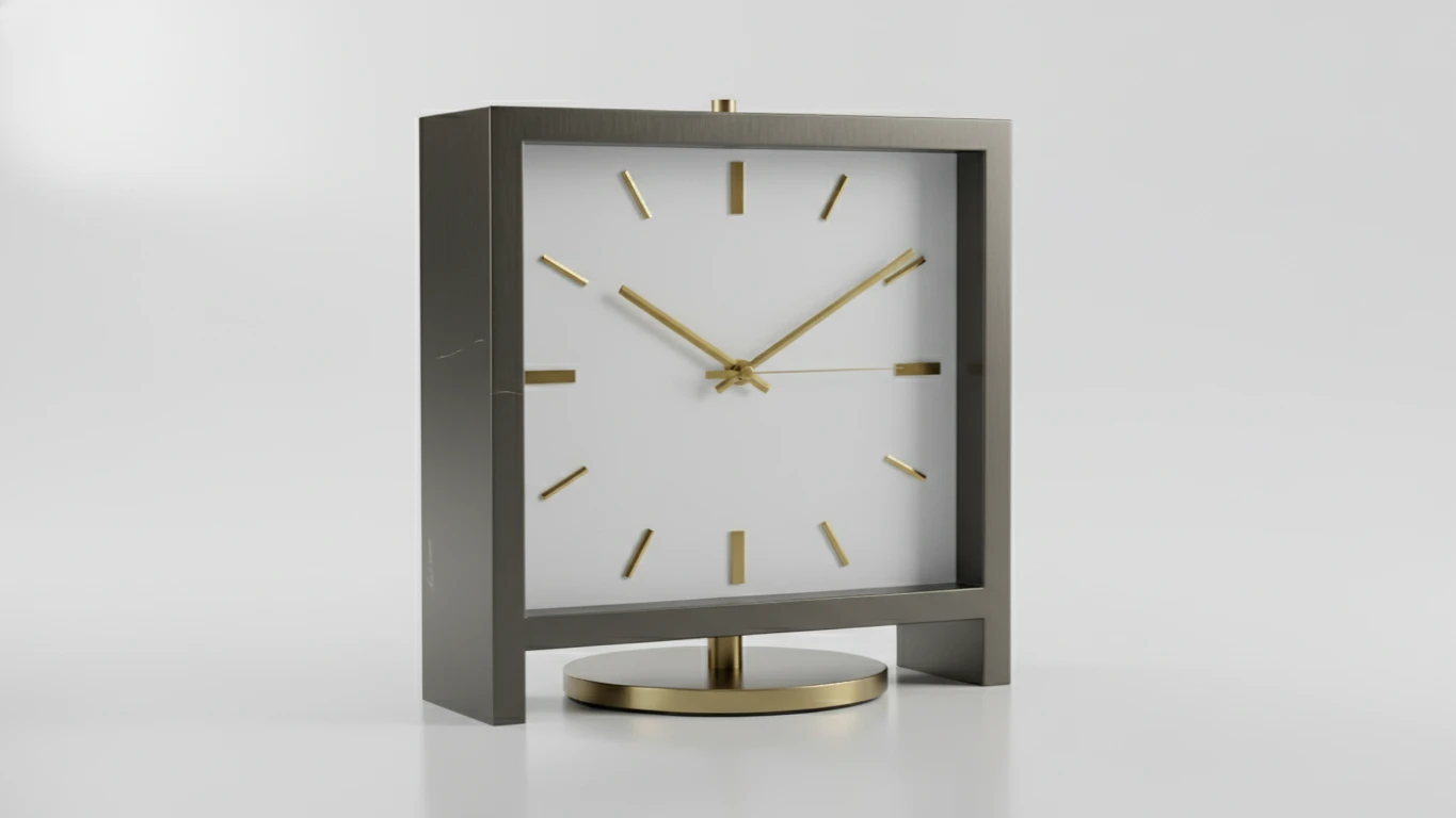 Relógio de Mesa com Design Modernista
