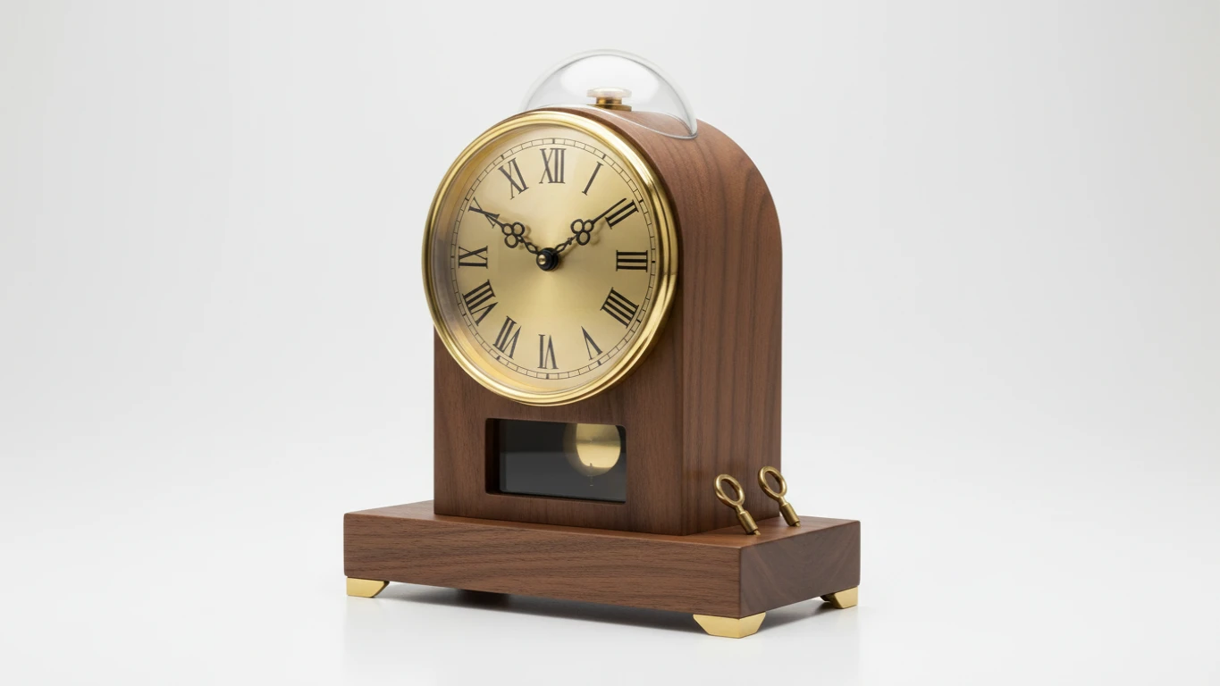 Relógio de Mesa com Estética Retrô