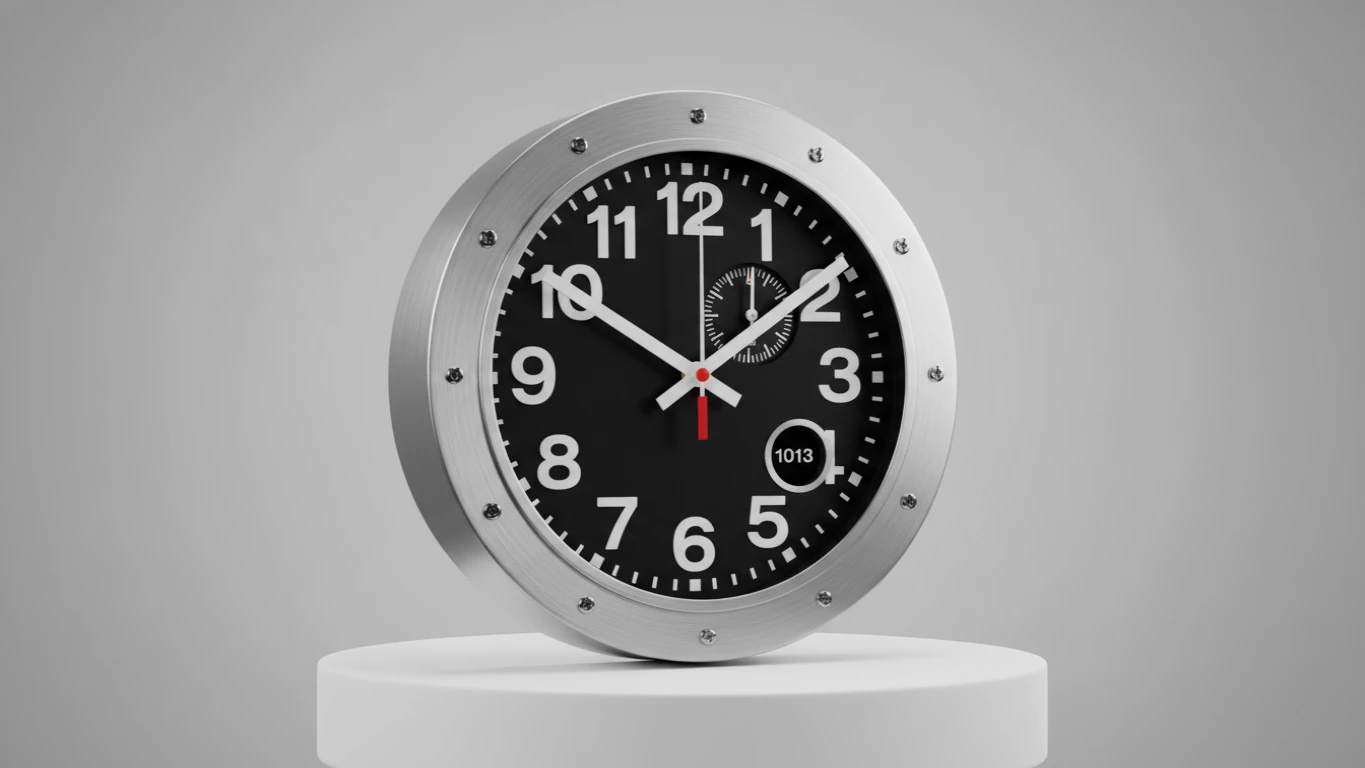 Relógio de Parede Estilo Altímetro