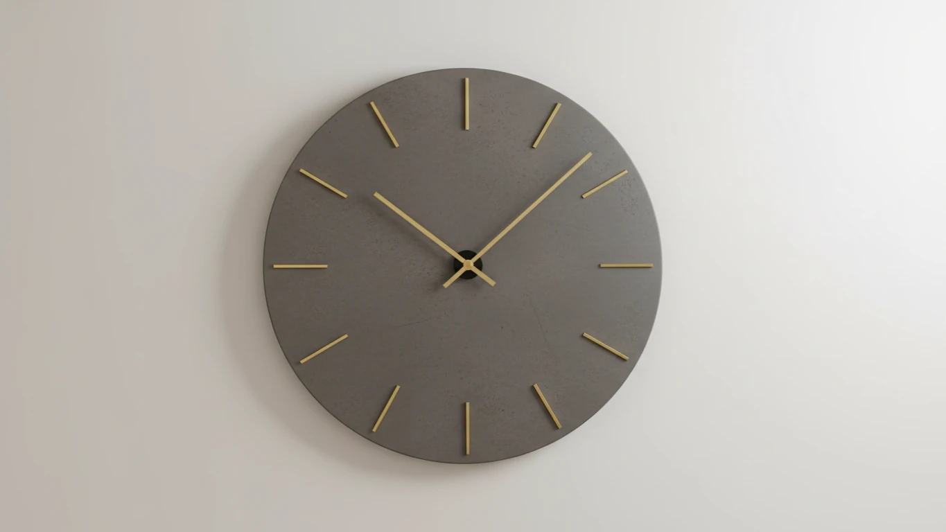 Relógio de Parede Minimalista Moderno