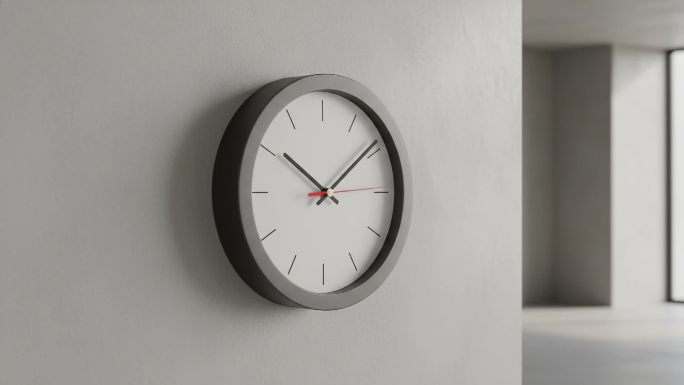Relógio de Parede de Design Minimalista