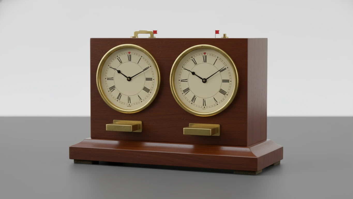 Relógio de Xadrez Analógico Retrô