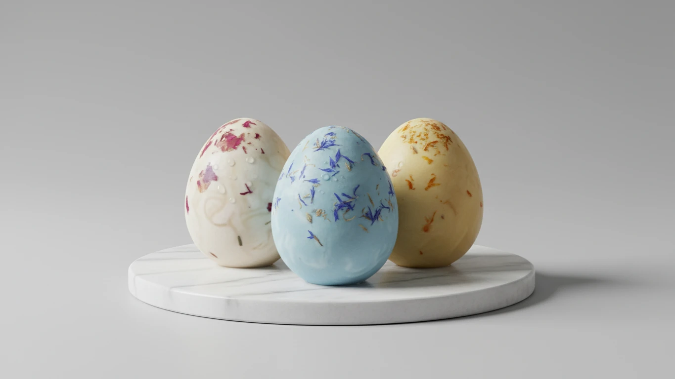 Sabonetes Artesanais em Formato de Ovo