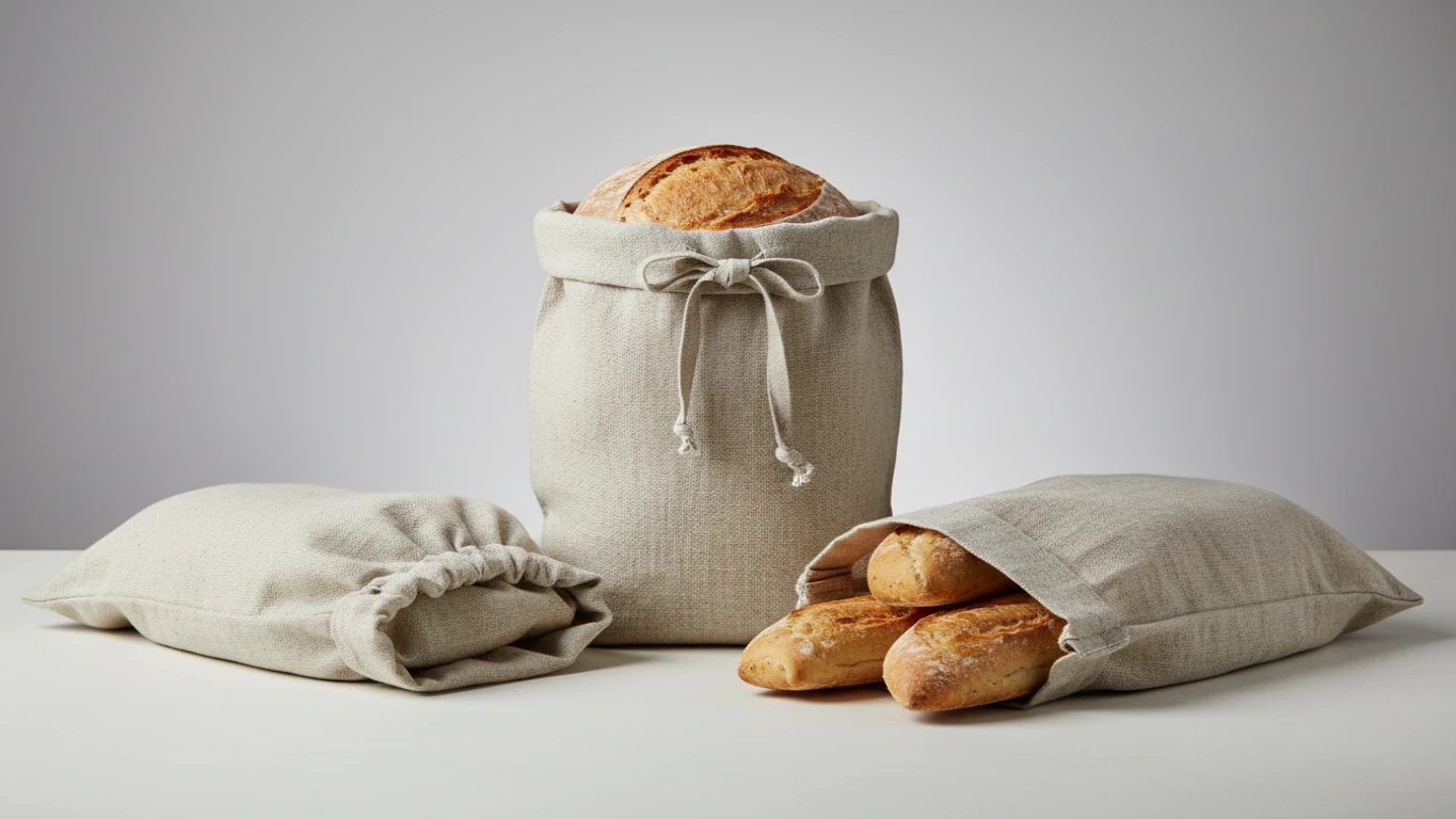 Sacos de Pão em Linho Puro