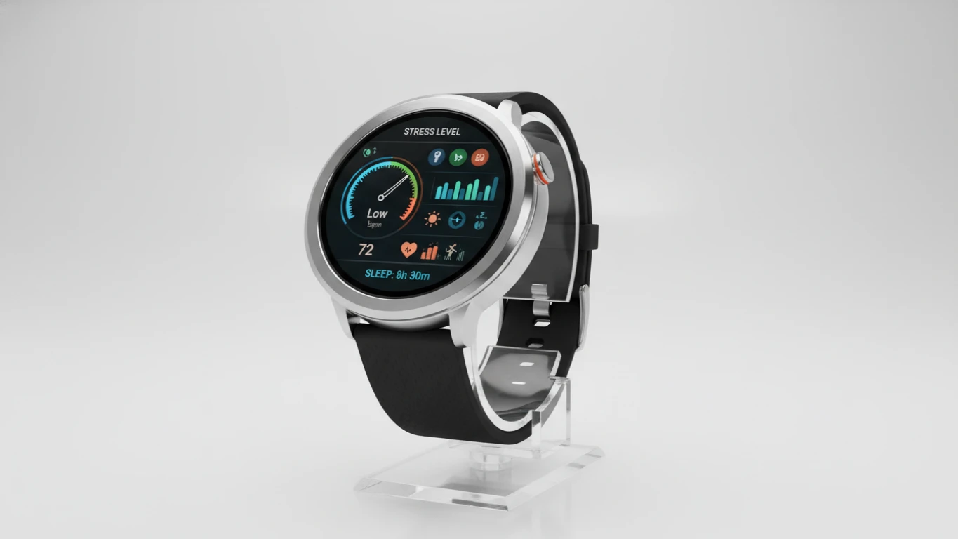 Smartwatch com Monitor de Estresse e Saúde
