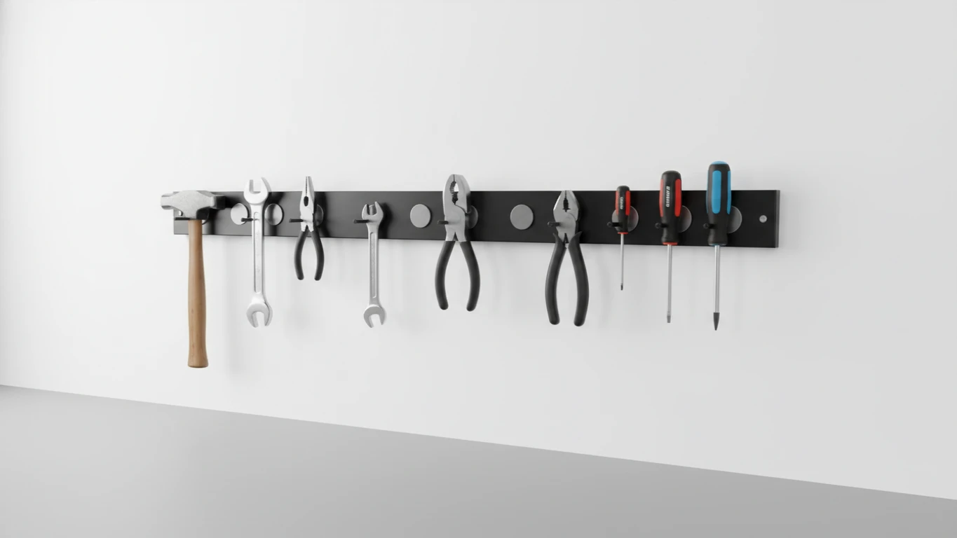 Suporte Magnético de Parede para Ferramentas