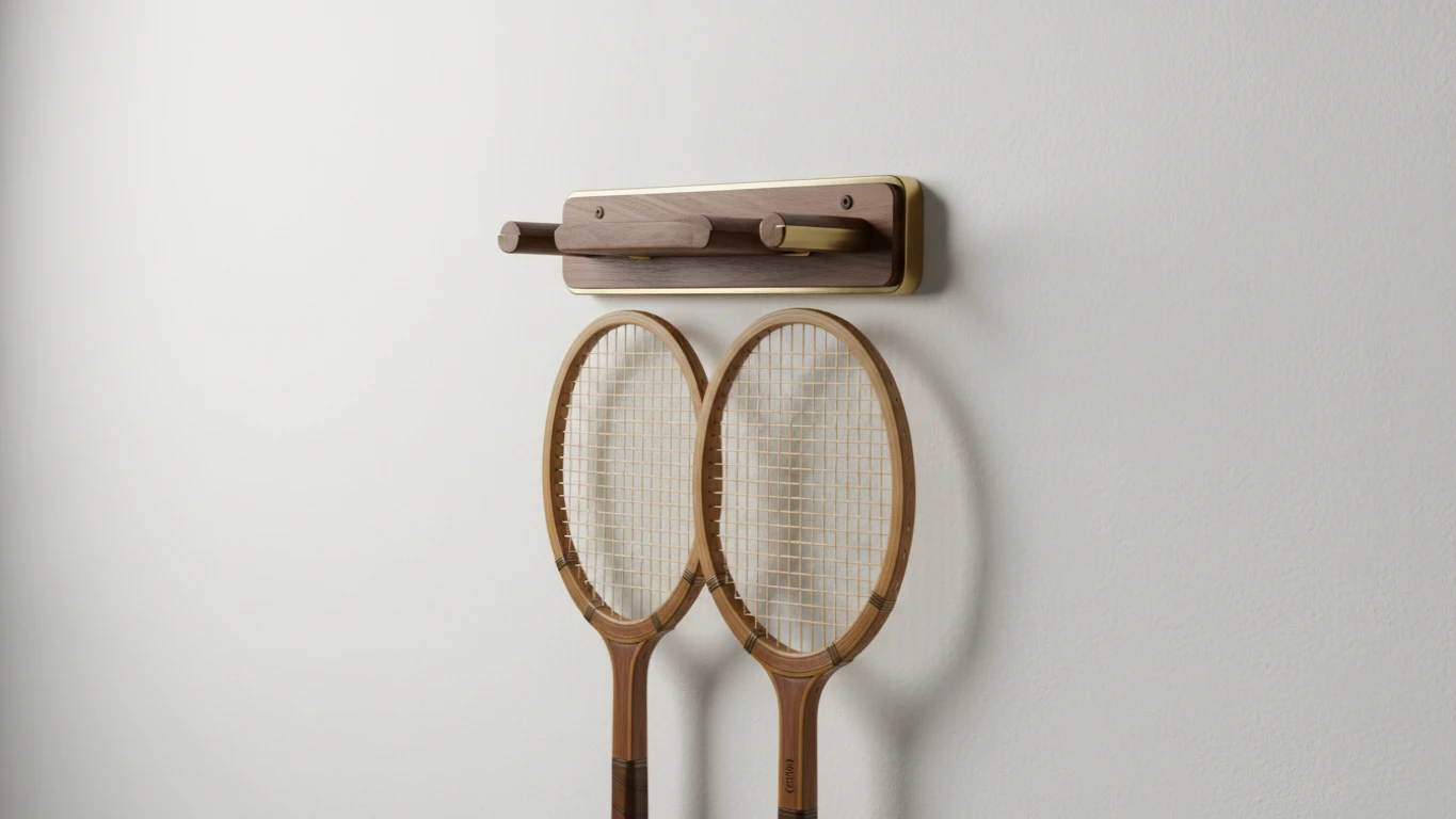 Suporte de Parede Decorativo para Raquetes