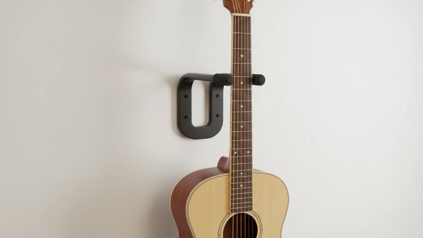 Suporte de Parede Minimalista para Instrumentos