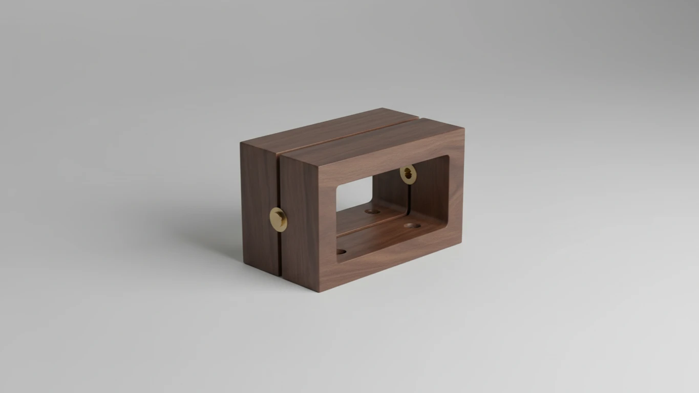 Suporte de Parede em Madeira Maciça