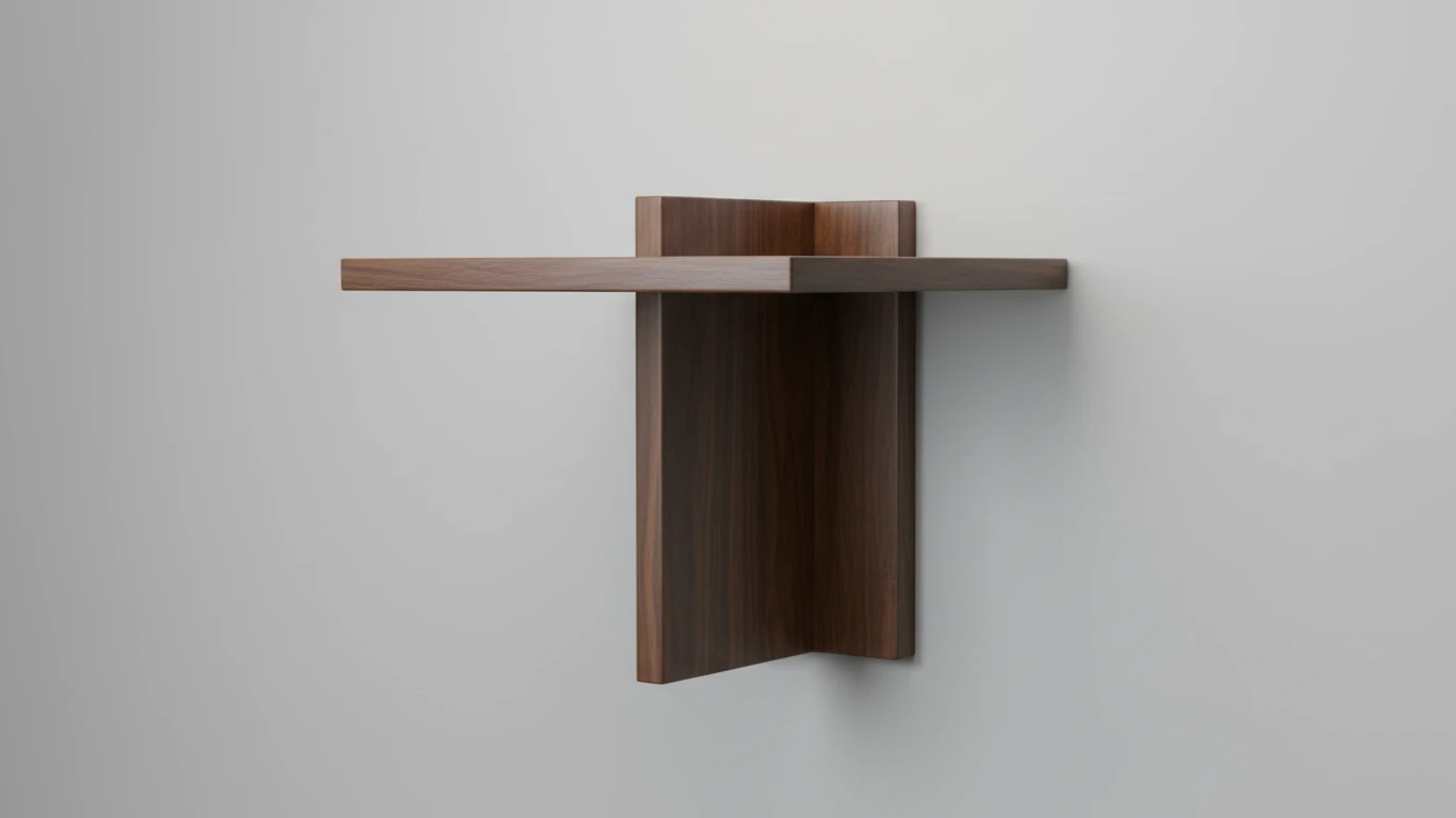 Suporte de Parede em Madeira Nobre
