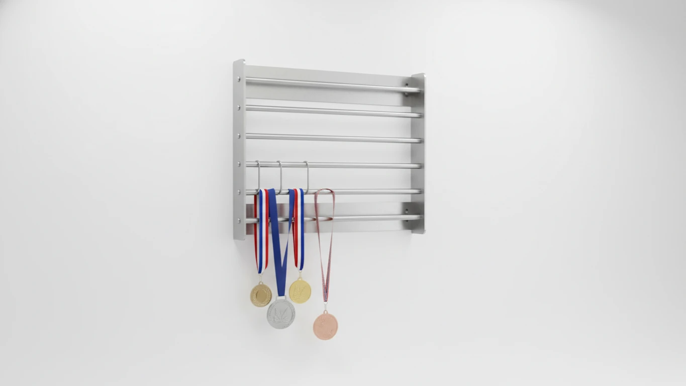 Suporte de Parede para Medalhas em Aço