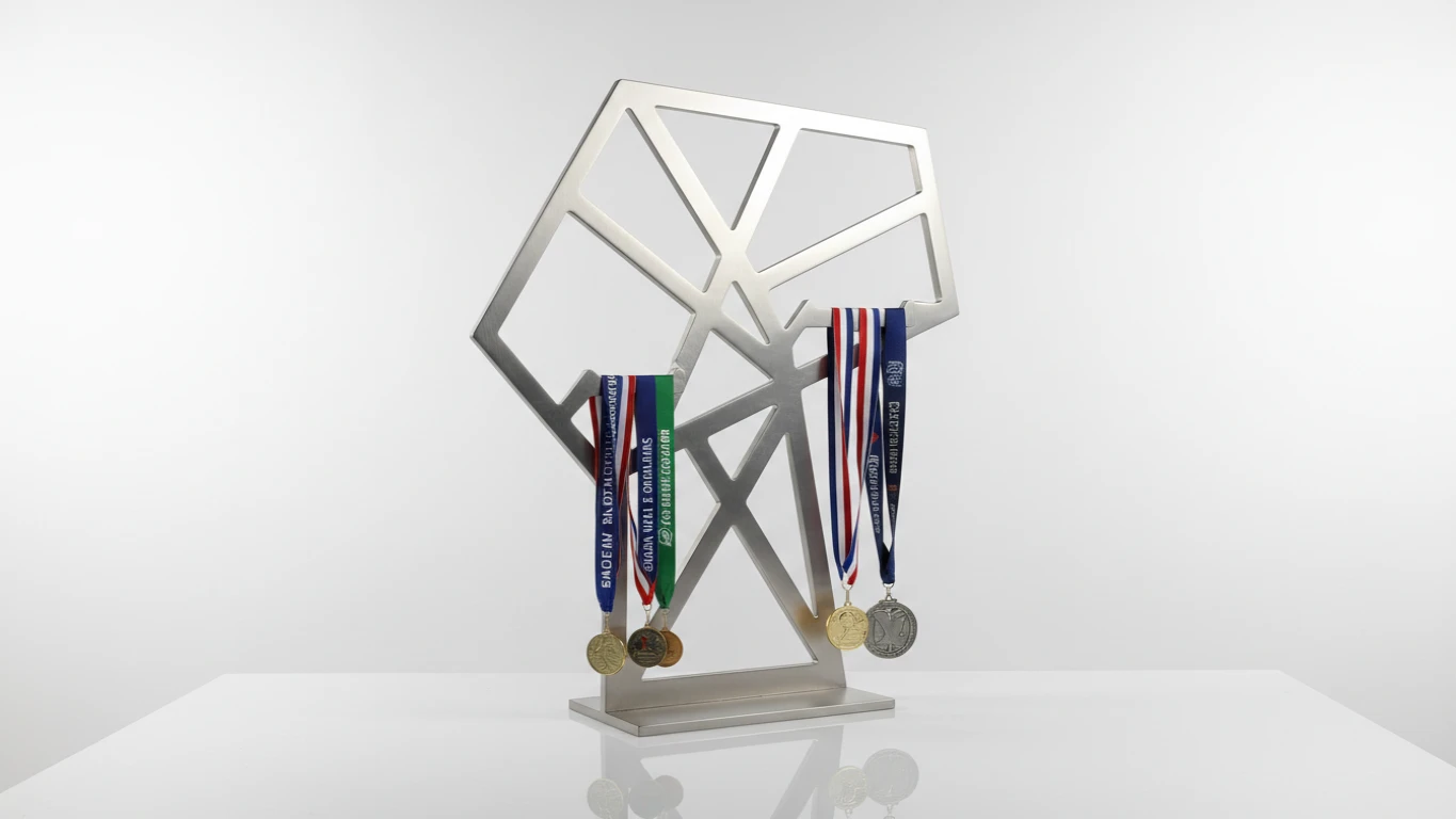 Suporte para Medalhas em Aço com Design