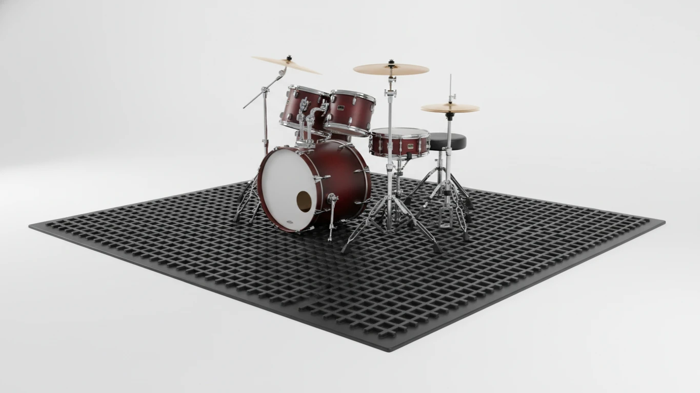 Tapete Antiderrapante para Bateria