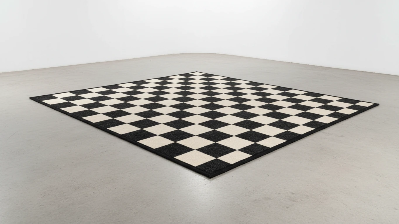 Tapete Decorativo Padrão de Tabuleiro