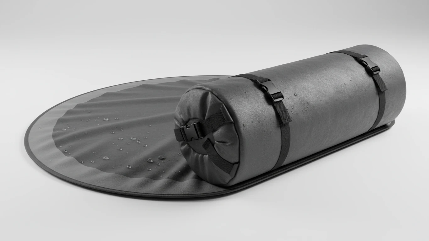 Tapete de Troca e Bolsa Estanque 2 em 1