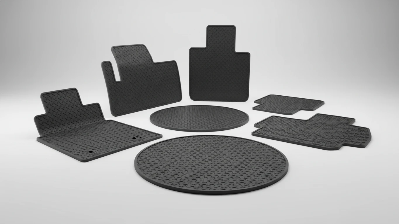 Tapetes de Borracha Resistentes Sob Medida