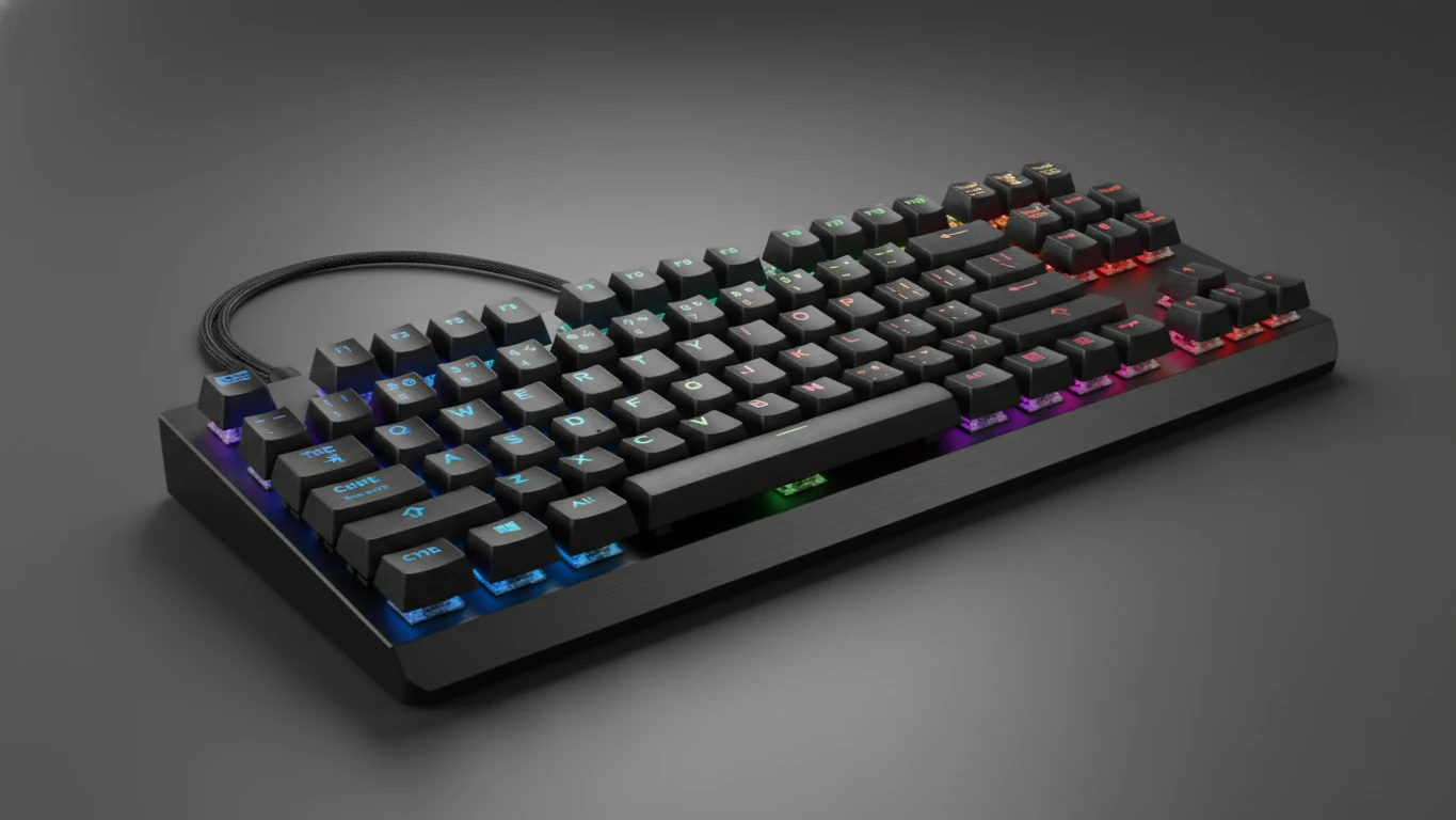 Teclado Mecânico com Iluminação RGB