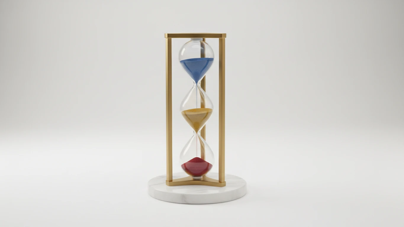 Temporizador de Areia de Três Tempos