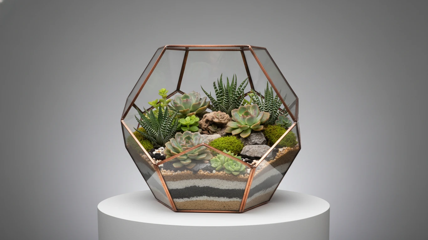 Terrário de Suculentas Grande